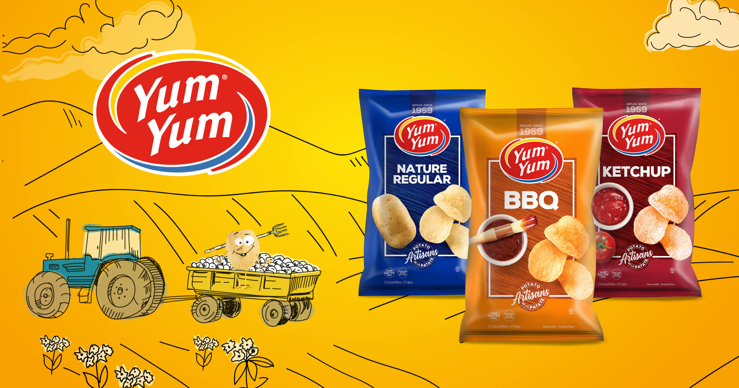 Logo Croustilles Yum Yum