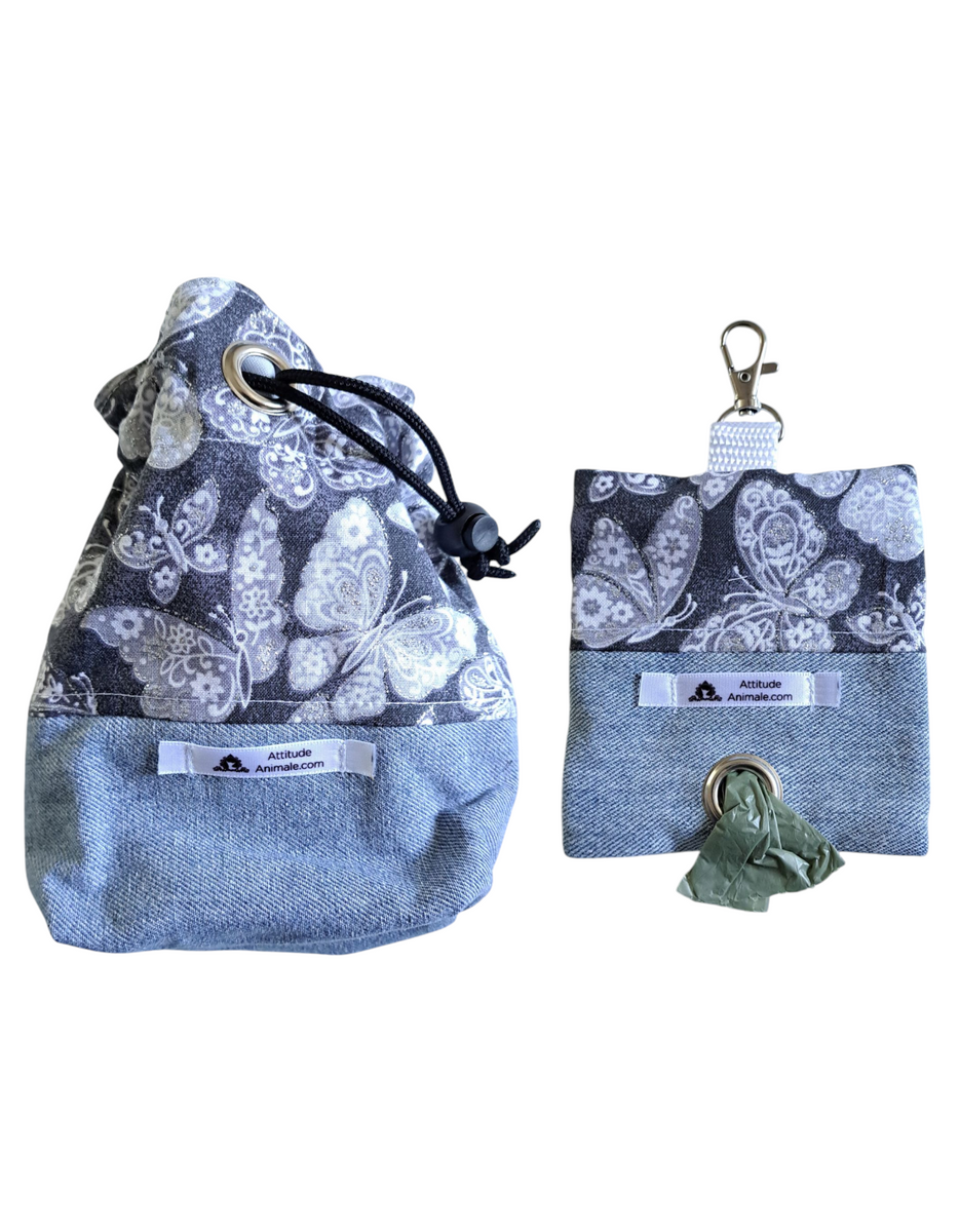 Kit Pochette à gâteries et porte-sacs à déchets pour chien - KPP005