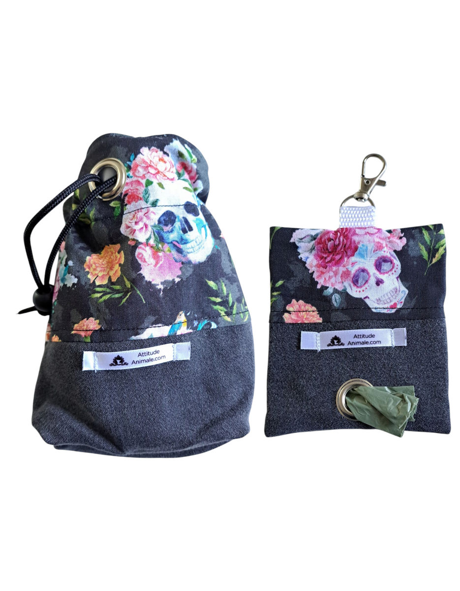 Kit Pochette à gâteries et porte-sacs à déchets pour chien - KPP007