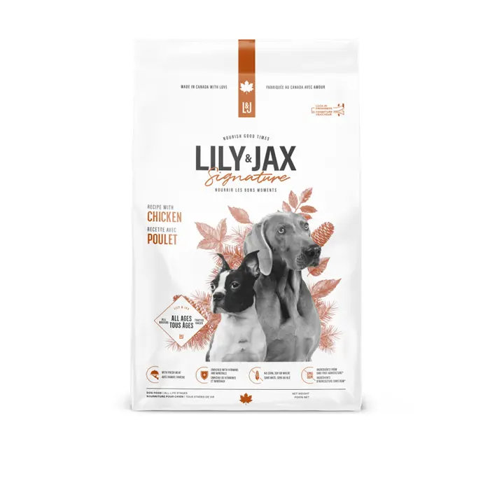 Lily & Jax recette avec poulet - Nourriture sèche pour chien - Toutes races, tous stades de vie