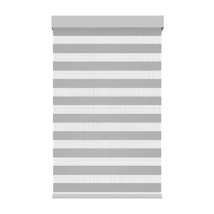 Toile translucide grise avec cassette carrée