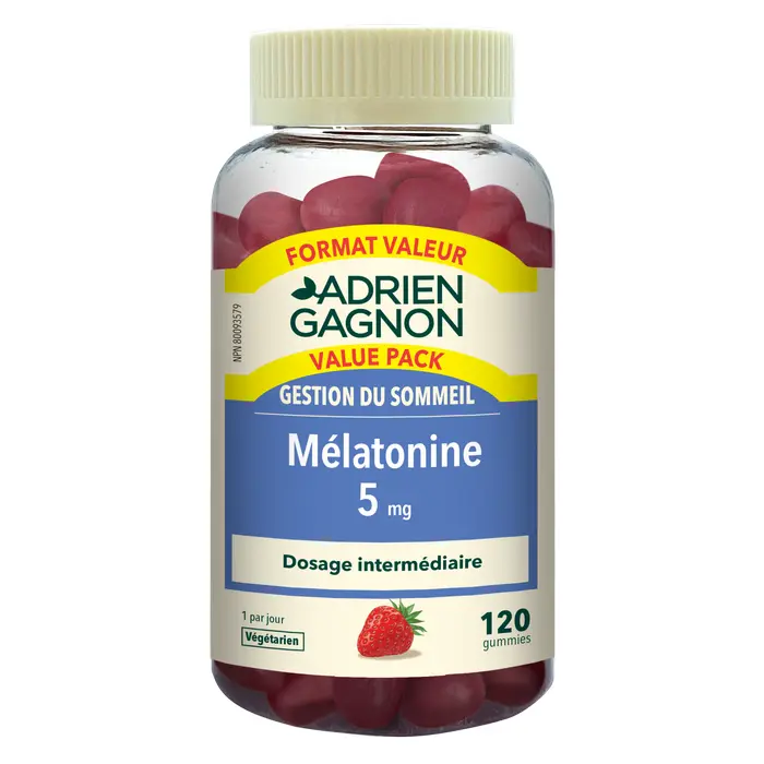 Produits de santé naturelle , gummy Mélatonine 5 mg