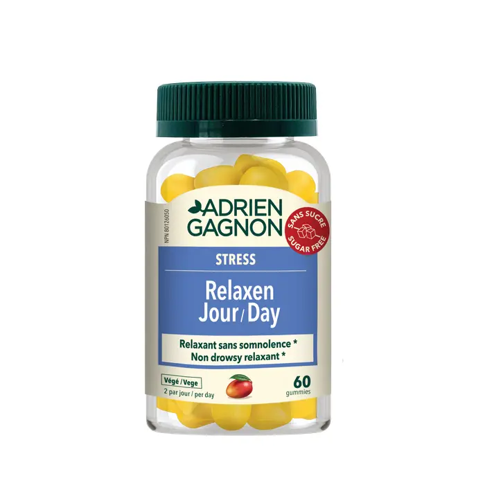 Produits de santé naturelle, gummy Relaxen Jour